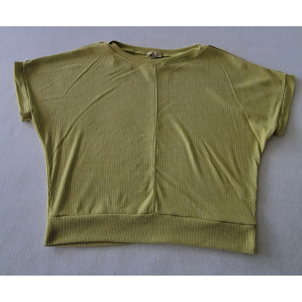 Chenault Apple Green Cotton Knit Sweater Size Small